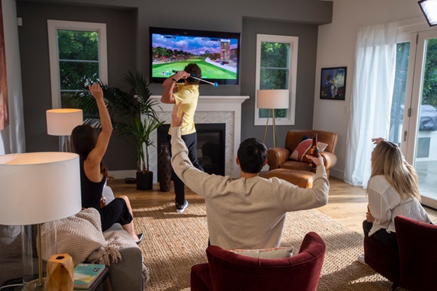 Golf Simulator Setup for Family Fun